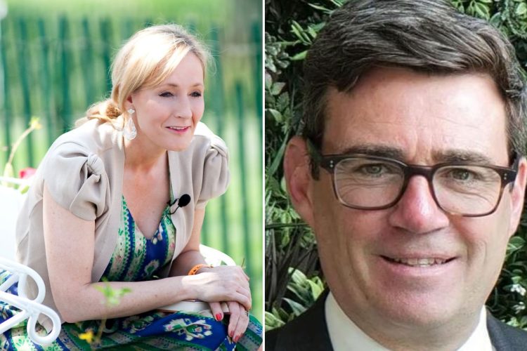 J.K. Rowling e Andy Burnham