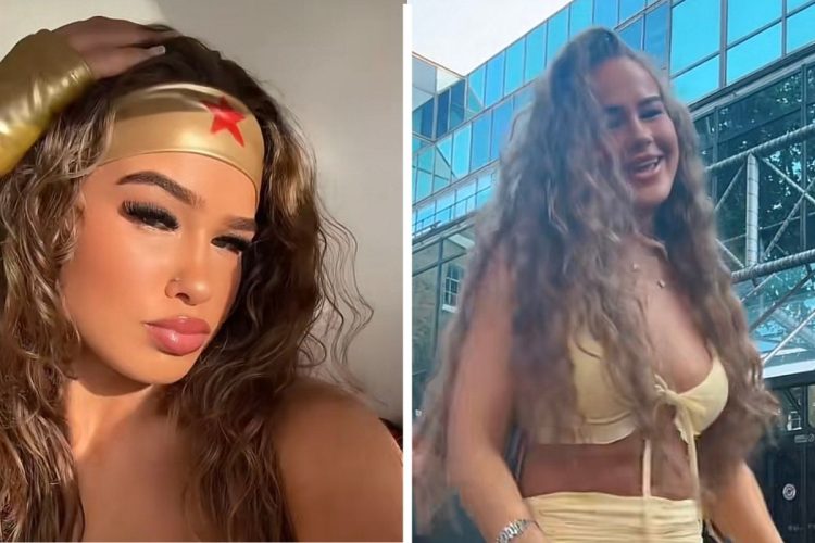 La TikToker 23enne Brooke George. Rischia la pena di morte a Dubai
