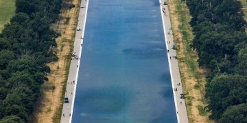 La reflecting pool del Lincoln Memorial