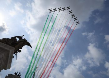 Le Frecce Tricolori sono uno degli elementi caratteristici della Festa della Repubblica