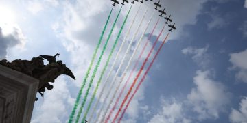 Le Frecce Tricolori sono uno degli elementi caratteristici della Festa della Repubblica