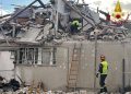 Le conseguenze dell'esplosione a Porto Sant'Elpidio