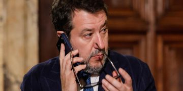 Matteo Salvini: "Non mi pento del sostegno a Trump" - nella foto, Matteo Salvini