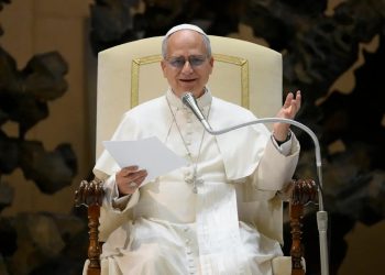 immagine di Papa Leone XIV per discorso sugli abusi del clero