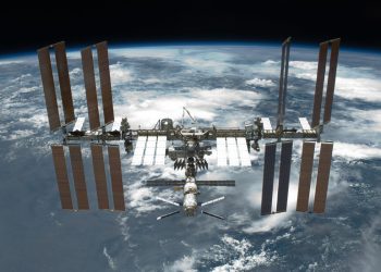 STS-134 International Space Station after undocking.jpg