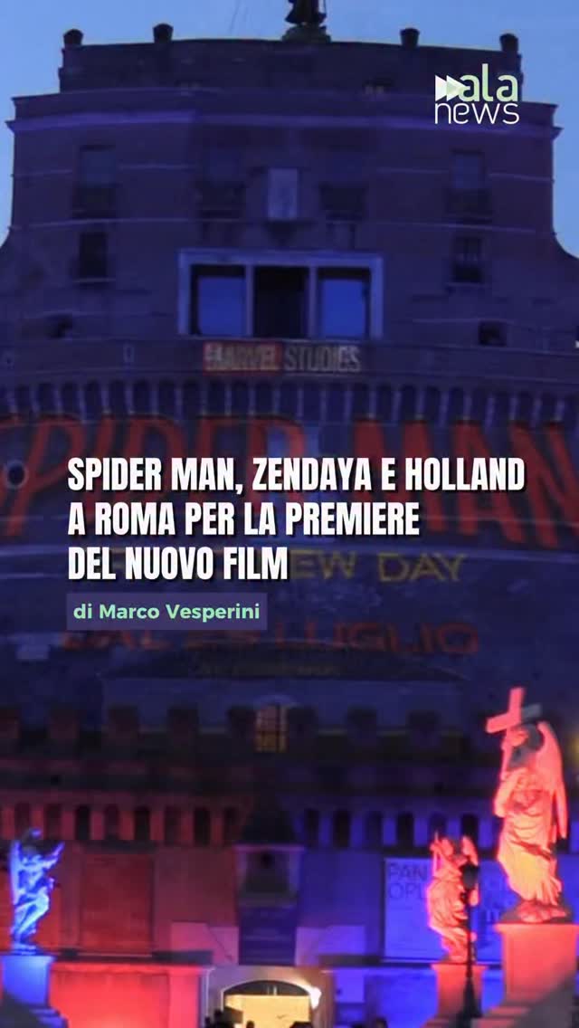 Zendaya e Tom Holland conquistano Roma per la premiere di Spider-Man