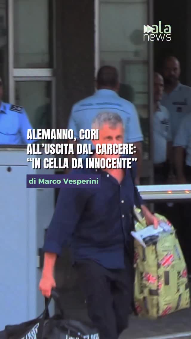 Gianni Alemanno lascia il carcere dopo un anno e mezzo di detenzione, accolto d…