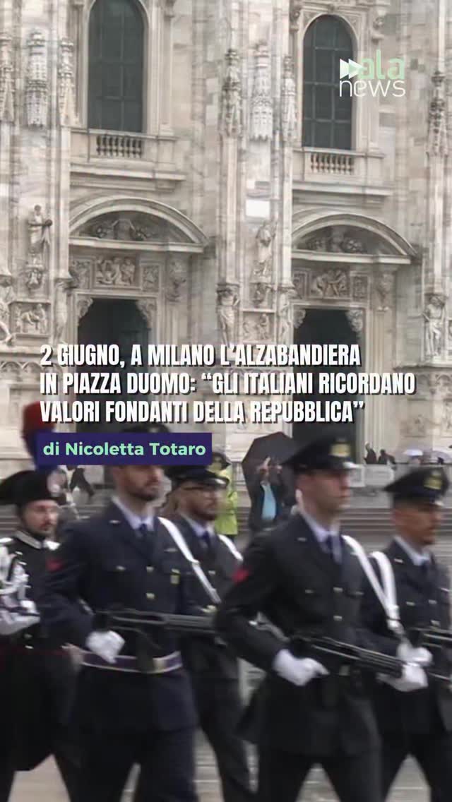 Milano celebra gli 80 anni della Repubblica Italiana.