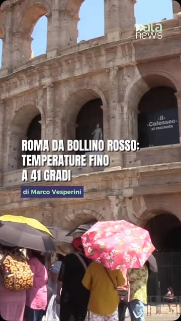 Roma nella morsa del caldo: temperature fino a 41 gradi