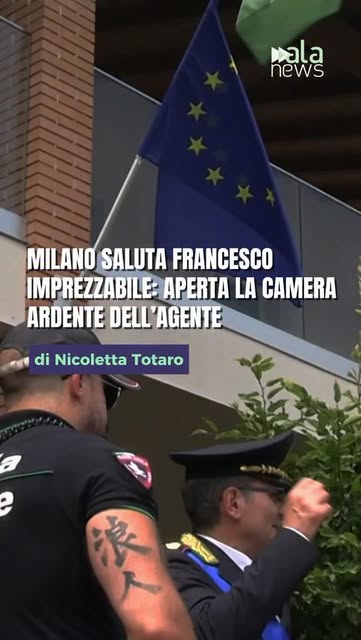Milano, aperta la camera ardente per l’agente Francesco Imprezzabile