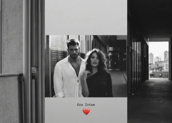 Can Yaman ed Ece İrtem posano insieme in una foto in bianco nero. Morte Ece Irtem attrice turca 35enne volto di Forbidden Fruit e Mr. Wrong