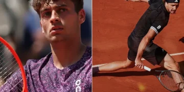 Cobolli e Zverev giocano a tennis sulla terra rossa del Roland Garros