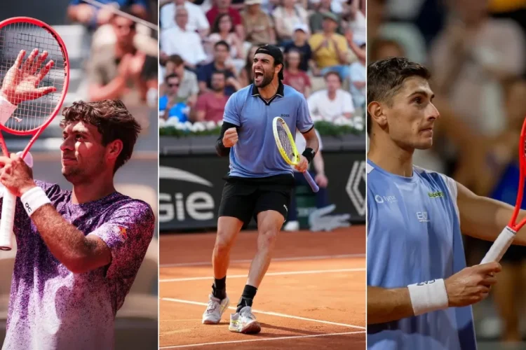Flavio Cobolli, Matteo Berrettini, Matteo Arnaldi