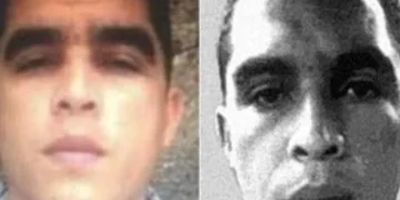 Due ritratti di Héctor Guerrero Flores, uno a colori e uno in bianco e nero.