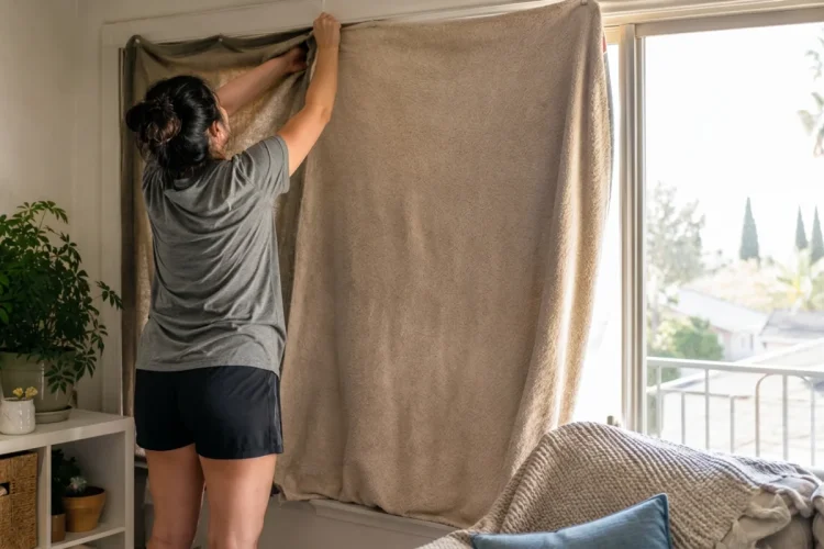 Coperte alle finestre contro il caldo: il rimedio fai da te che può funzionare davvero