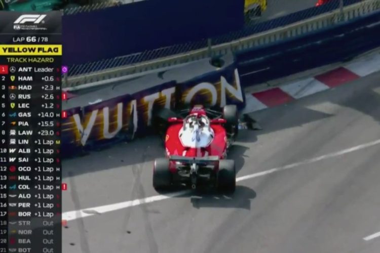 Leclerc a muro al Gp di Monaco
