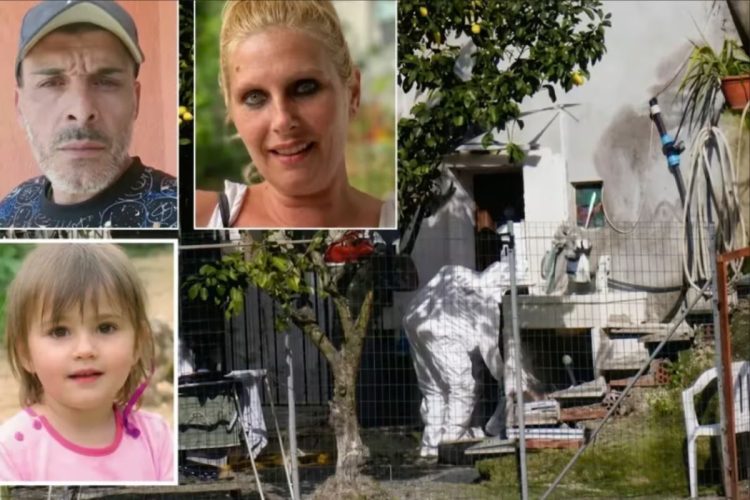Le parole della madre di Beatrice: "Non ho mai picchiato le mie figlie" - nella foto, in ordine, il compagno, la madre e la piccola