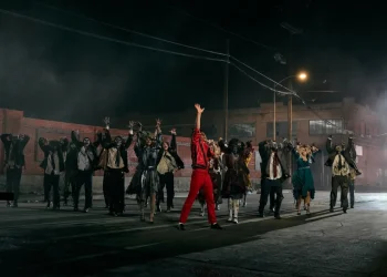 Ripresa del film "Michael" che ha battuto Oppenheimer al box office.