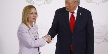 Giorgia Meloni e Donald Trump