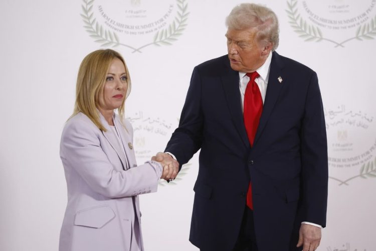 Giorgia Meloni e Donald Trump