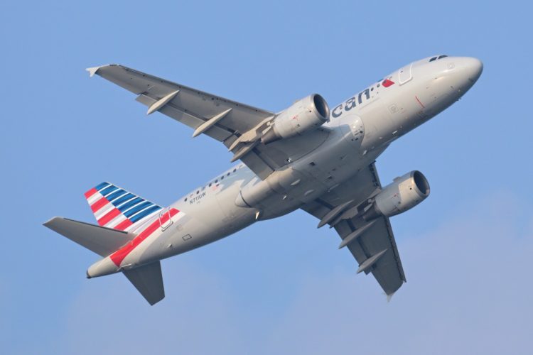 American Airlines Airbus A319 N711UW departing Boston June 2025 1.jpg