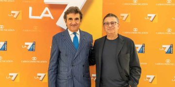 Cairo e Andrea Salerno, presentazione palinsesti La7