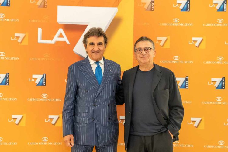 Cairo e Andrea Salerno, presentazione palinsesti La7