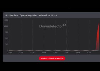 ChatGPT down, le segnalazioni su Downdetector