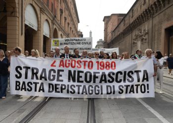 Corteo per il 45esimo anniversario della strage di Bologna