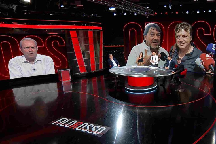 De Magistris nello studio Rai di Filorosso
