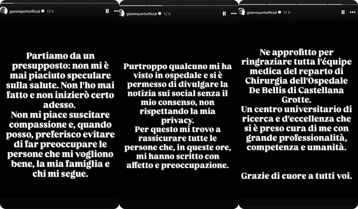 Storie Instagram gianni sperti