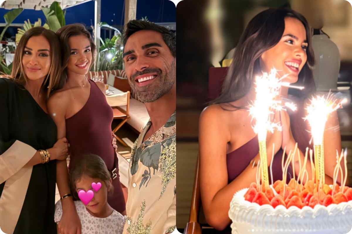 In foto Giorgia Palmas, Filippo Magnini e Sofia