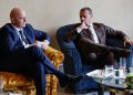 Il presidente della Fifa Gianni Infantino e il presidente della Uefa Aleksander Ceferin
