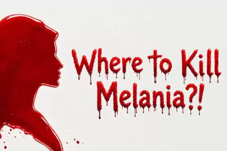 Un frame del video su come uccidere Melania Trump