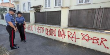 La scritta contro Nordio apparsa in via Portuense a Roma