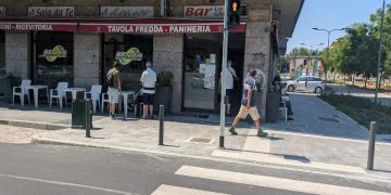 L'area in cui è avvenuto l'accoltellamento a Milano