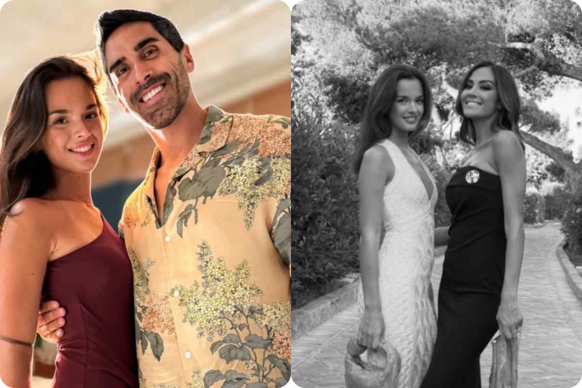 Collage Magnini e Sofia a sinistra; a destra Giorgia Palmas e Sofia