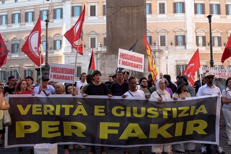 Manifestazione per Fakir a Roma