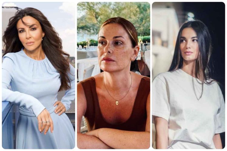 collage Sabrina Ferilli, Francesca Chillemi e Vaneessa Incontrada