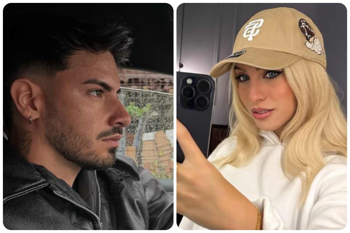 Soraya e Cristian in un collage di coppia. Foto scattate nella vita quotidiana fuori dagli studi televisivi.