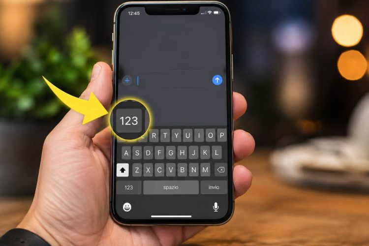 Zoom sulla tastiera del telefono