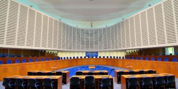 Un'aula della Corte europea dei diritti dell'uomo (Cedu)
