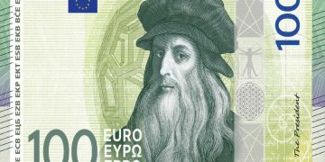 Uno dei possibili design delle nuove banconote da 100 euro