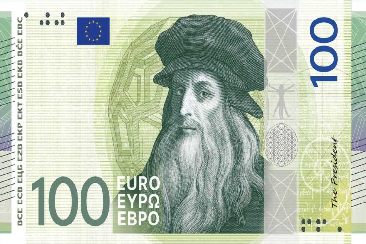 Uno dei possibili design delle nuove banconote da 100 euro
