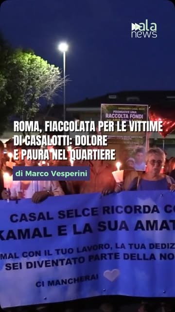 Roma, fiaccolata per ricordare le vittime della strage di Casalotti