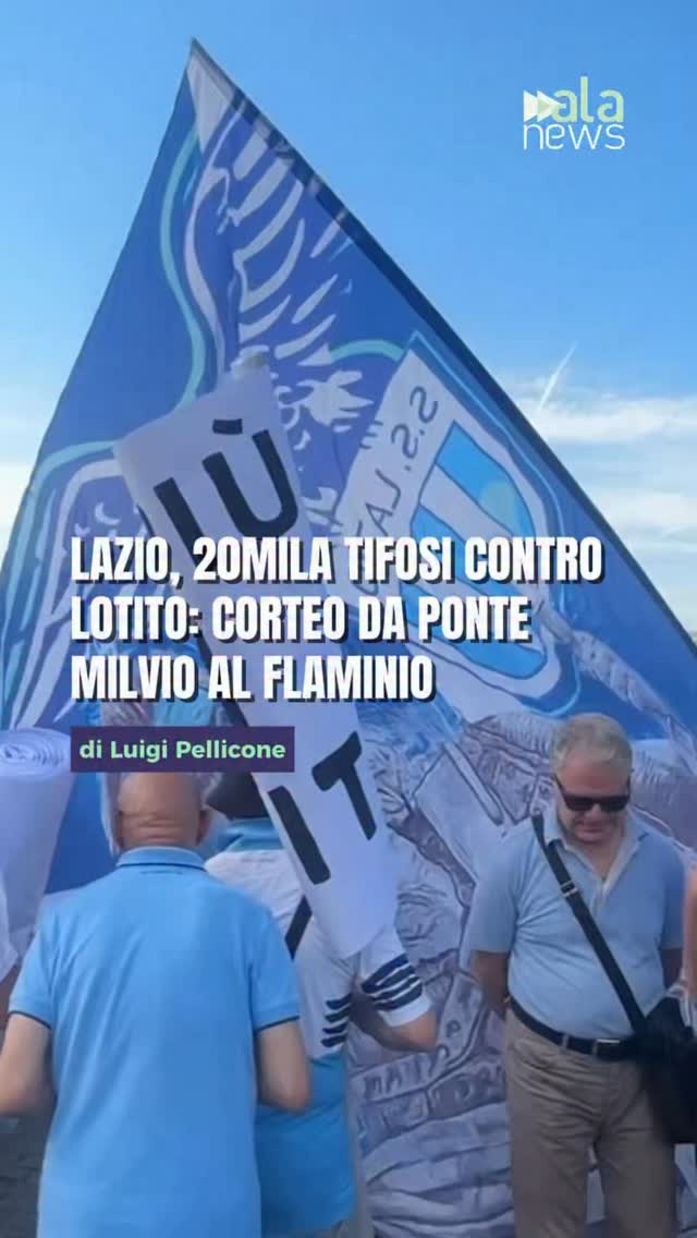Lazio, migliaia di tifosi in corteo contro Lotito