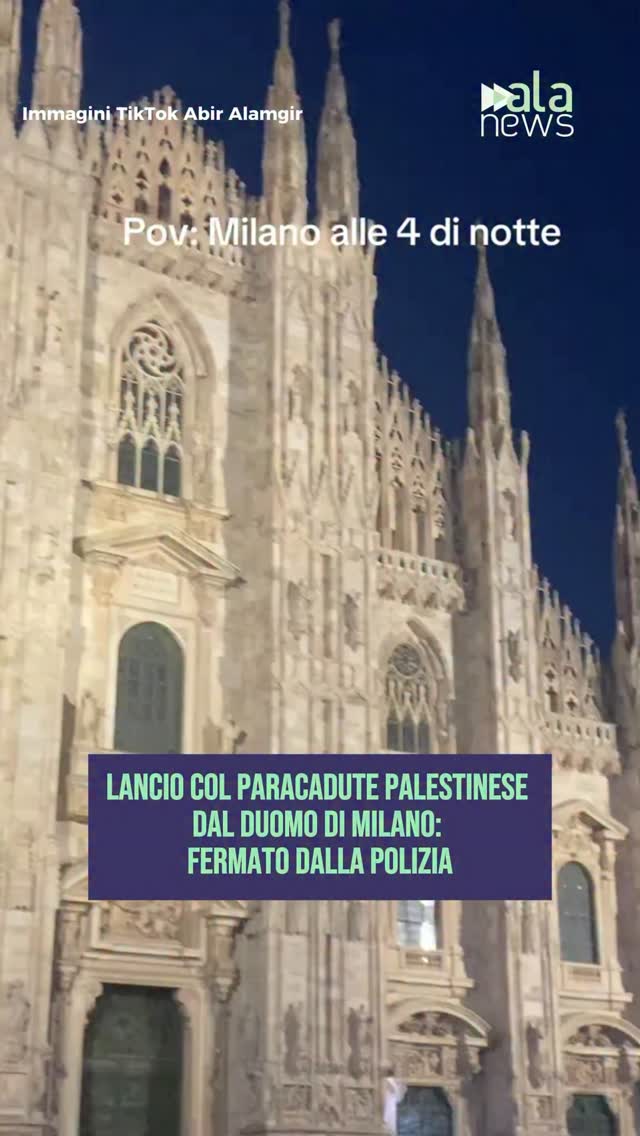 Un 32enne è salito sulle guglie del Duomo di Milano durante la notte e si è lan…