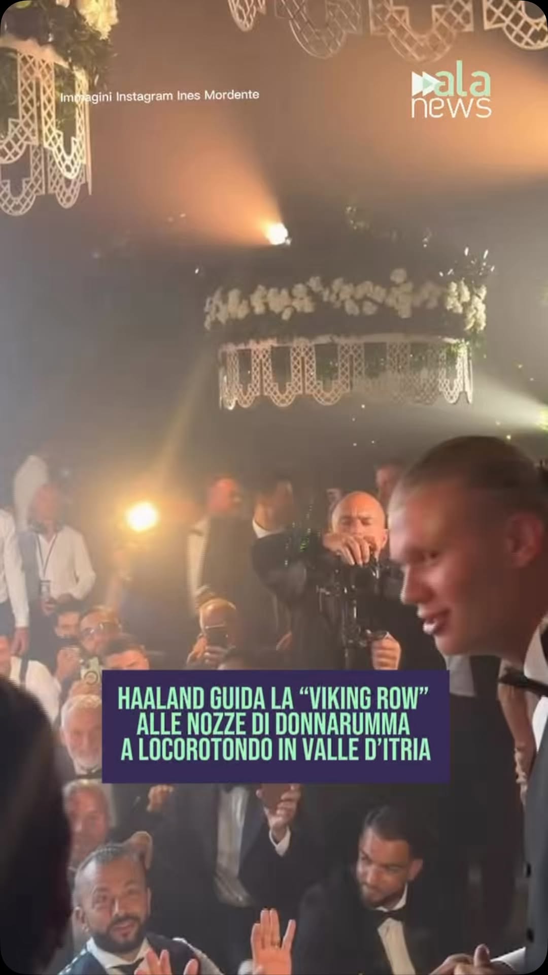 Haaland scatena la festa alle nozze di Donnarumma