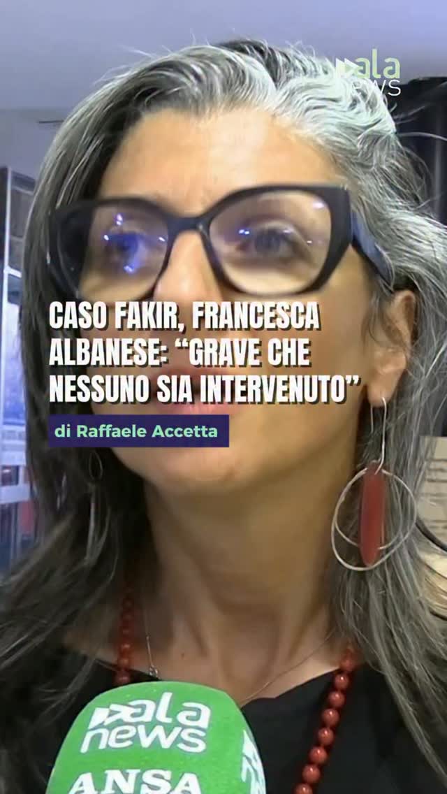 “È grave che nessuno sia intervenuto”. Francesca Albanese, relatrice speciale d…