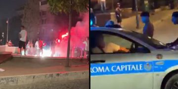 Colosseo, teppisti assaltano l'auto dei vigili: 3 arresti